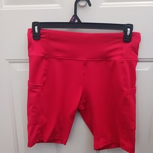 Baleaf Women's Red Bike Shorts
